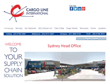 Tablet Screenshot of cargolineinternational.com
